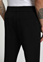 thumb-Regular Fit Orta Bel Düz Paça Erkek Siyah  Pantolon