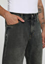 thumb-Tapered Fit   Erkek Over Dyed Denim Jean Pantolon