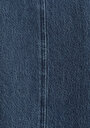 thumb-Oversize Fit Düz Kadın Dark İndigo Denim ¾ Kol Elbise