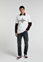thumb-Slim Tapered Fit   Erkek Green Cast Denim Jean Pantolon