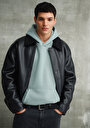 relaxed-fit-kapusonlu-duz-erkek-yesil-sweatshirt