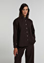 boyfriend-fit-shirt-neck-duz-kadin-kahverengi-uzun-kol-gomlek