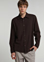 regular-fit-shirt-neck-duz-erkek-kahverengi-uzun-kol-gomlek